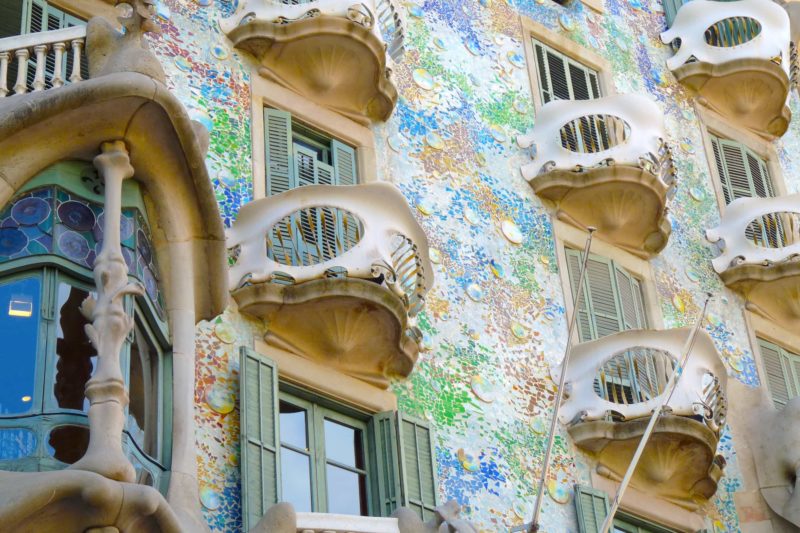 Fassade der Casa Batlló in Barcelona